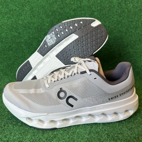 ON Running Cloudsurfer Next Sneakers Men's Size 9 M Gray White Cloud - NEW - Picture 3 of 7